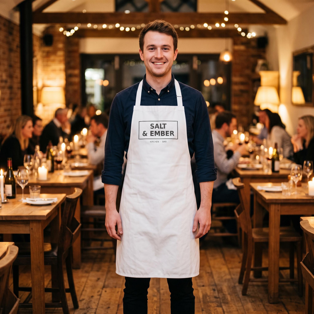 Restaurant apron mockup